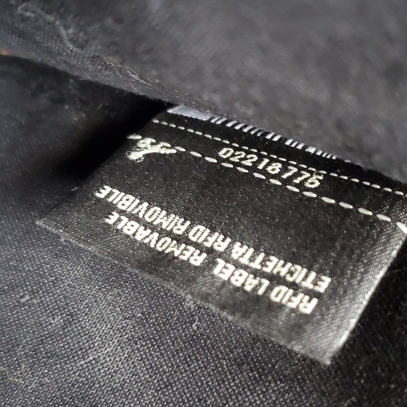 Fendi Black Leather Mink-Trimmed Silver Studded Karlito Pouch - Picture 12 of 12